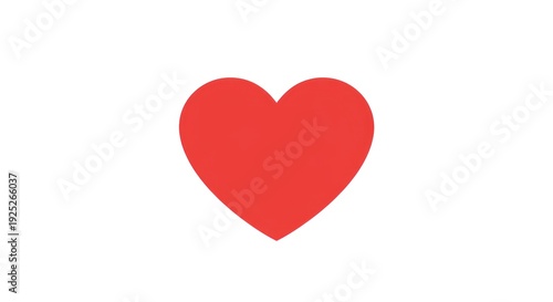 Free Download A vibrant red heart icon on a clean white background, symbolizing universal love, affection, and emotional connection. This graphic conveys passion and care effectively - GFXLoad