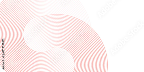 A collection of concentric red circles. A collection of radial sound waves or sonar rings. modern.