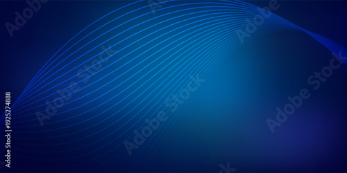 Abstract blue modern background with smooth lines. Dynamic waves. vector illustration.