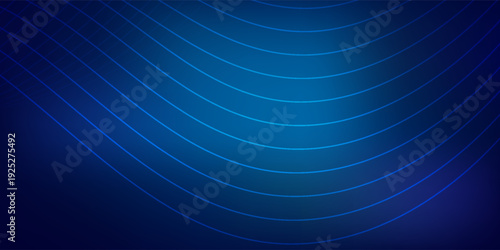 Abstract blue modern background with smooth lines. Dynamic waves. vector illustration.