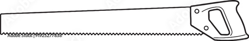 Forestry Hand Saw Line Art Icon