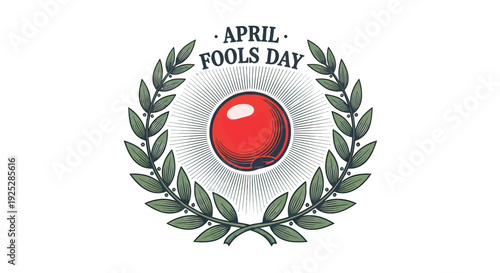 April Fools Day Red Snooker Ball.