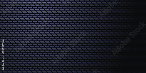 3D Dark Chrome Hatch Texture Background with Metallic Geometric Grid for Luxury Tech Branding