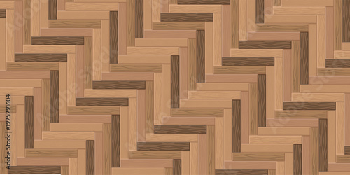 Light wood herringbone parquet floor with natural oak plank texture creating a realistic interior background for vector design and warm home decor illustration with elegant timber surface view