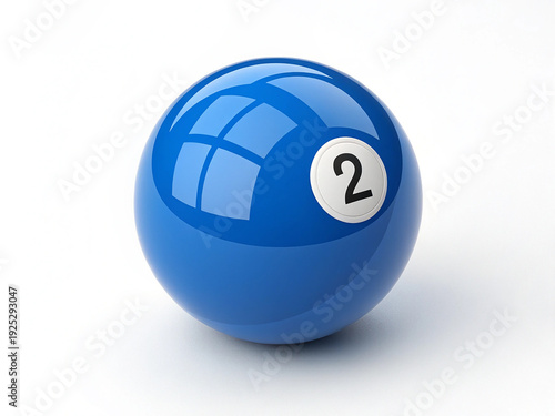 pool ball isolated on white
