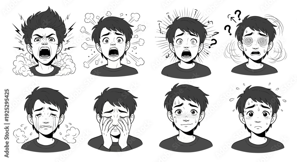 custom made wallpaper toronto digitalemotional expressions, diverse feelings, human emotions, mental health, sadness