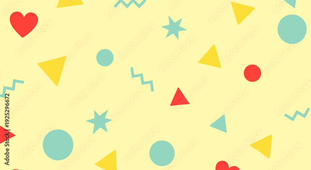 custom made wallpaper toronto digitalabstract geometric shapes pattern, colorful background