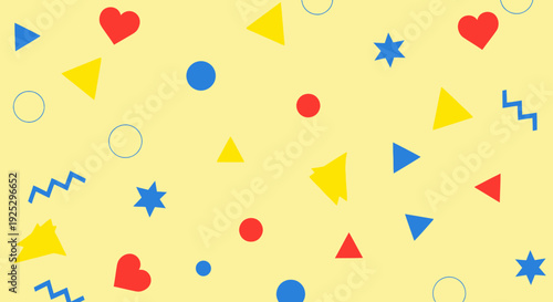 Wallpaper Mural abstract geometric shapes background, colorful pattern Torontodigital.ca