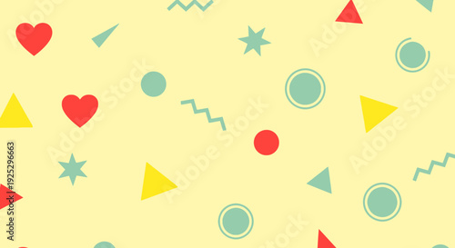Wallpaper Mural Geometric shapes pattern background, abstract design Torontodigital.ca