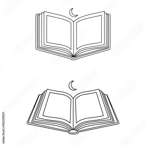 A sheet of holy Quran vector.