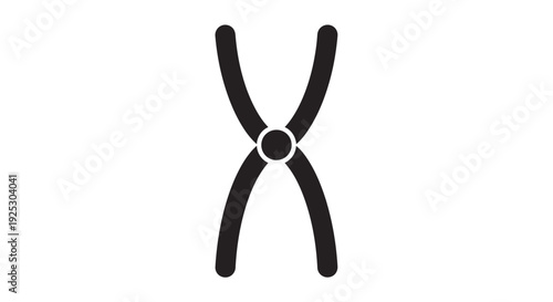 Illustration of chromosome structure in genetic material, viewed from directly above, simple, eps file Whisk_edmzugzlhtyzydzm1cnijmytigzlrtlizjm40co