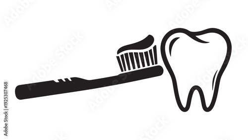 Toothbrush And Tooth Icon For Oral Care Product Marketing Packaging And Retail Shelf Merchandising Strategy