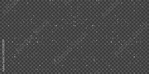 Christmas snowflakes on a transparent background. Snow flakes, snow background. Heavy snowfall, snowflakes in different shapes and forms.