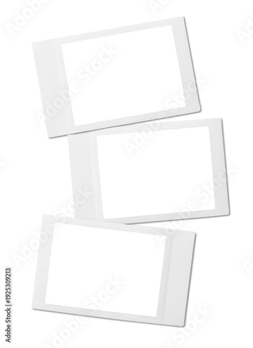 Canvastavla Vintage Polaroid, instant photo frame isolated in transparent PNG, polaroids frames - isolated design element
