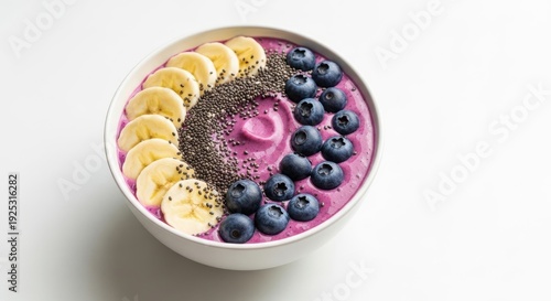 Delicious and nutritious fruit and seed smoothie bowl