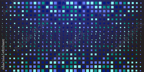 Dot blue pattern screen led light gradient texture background. Abstract technology big data digital background. 3d rendering.