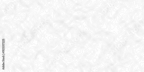 Minimal topography map area vector topo paper lines. Topographic contour lines grid map pattern design. Geographic mountain relief. Contour maps. Topo contour paper map design.