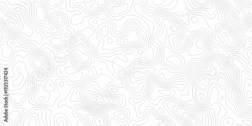 Minimal topography map area vector topo paper lines. Topographic contour lines grid map pattern design. Geographic mountain relief. Contour maps. Topo contour paper map design.
