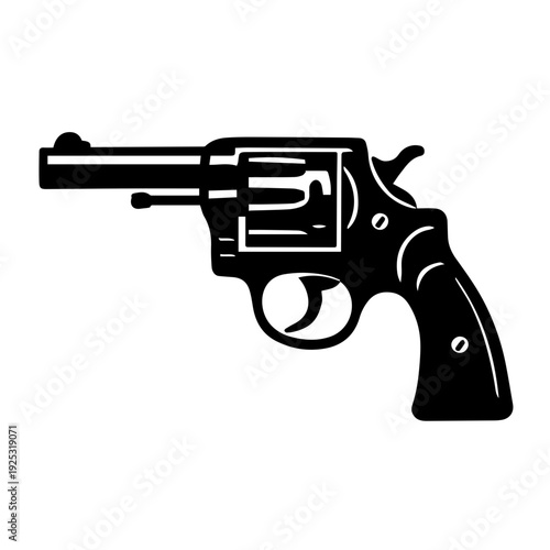 Classic Revolver Silhouette