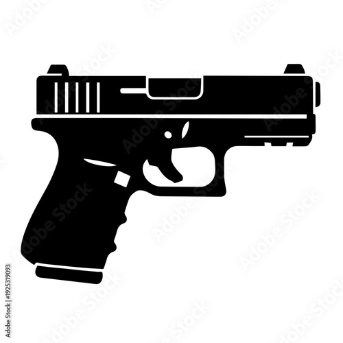 Compact Tactical Pistol Silhouette