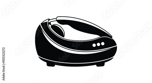 A detailed image showcases a black modern electric kettle with a curved design a striking silhouette