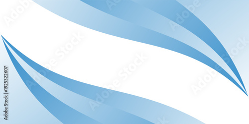 Clean abstract vector background featuring gentle light blue flowing wave layers against a crisp white space. modern design eps10