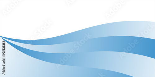Clean abstract vector background featuring gentle light blue flowing wave layers against a crisp white space.