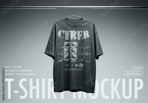 Oversize Shirt on Hanger Mockup