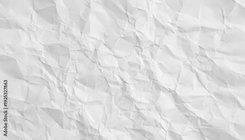 Obraz premium Crumpled White Paper Texture Background