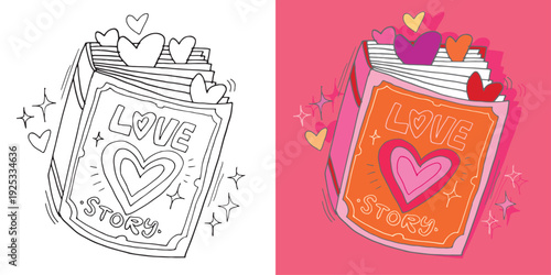 Love core. Hand drawn doodle lettering quote. Lettering for t-shirt design, mug print, bag print, clothes fashion. 100% hand drawn vector image.