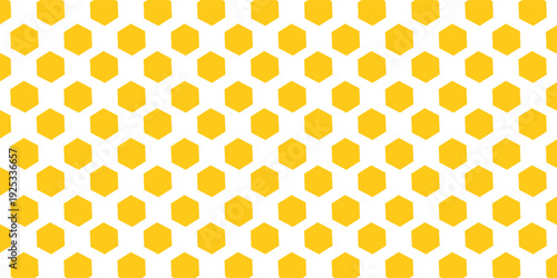 abstract simple yellow honeycomb pattern can be used background.