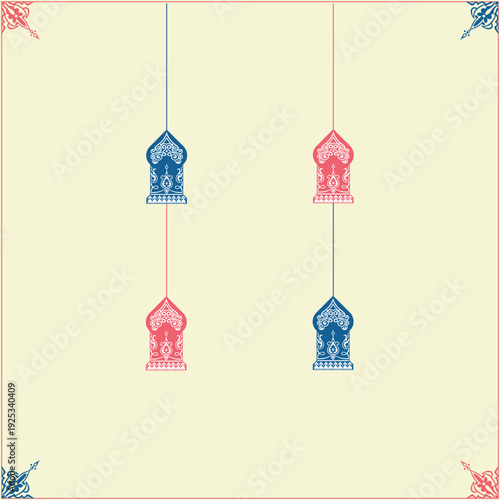 Oriental Arabic decorative elements EPS 10. Arabic ornament. Digital clipart. Arabesque, borders. Traditional pattern. Instant download
