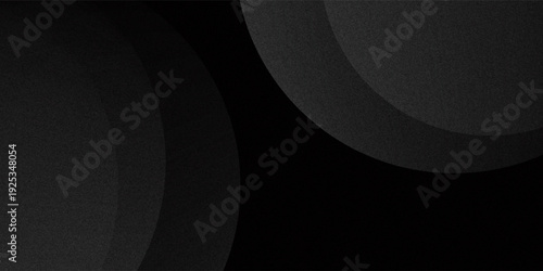 Dark black background abstract 3D geometric with wave effect decoration. Vector illustration