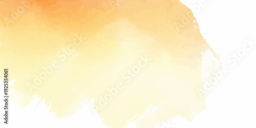 Warm Orange Yellow Watercolor Wash Abstract Background