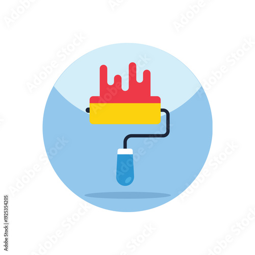 paint roller with paint bucket