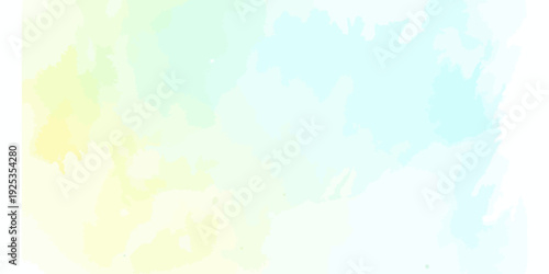 Soft Pastel Watercolor Gradient Background with Green and Blue Hues