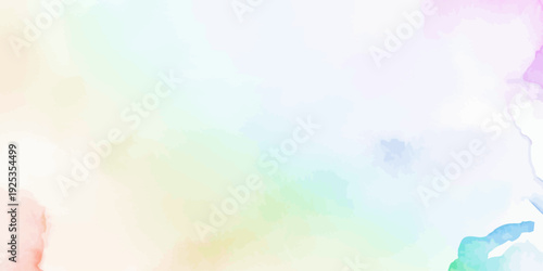 Soft Pastel Watercolor Background with Gentle Gradient Blending Colors