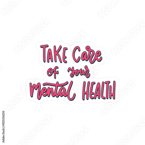 take care of your mental health message
