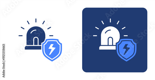Emergency Response icon, with contrast background.