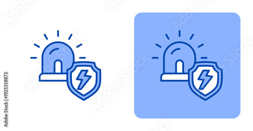 Emergency Response icon, with contrast background.