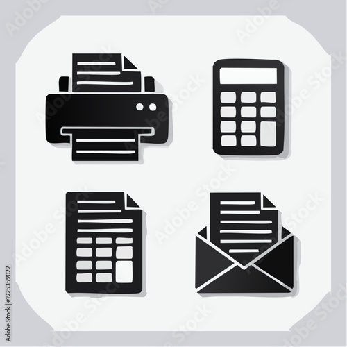 Communication and Broadcast Solid Graphic Icons