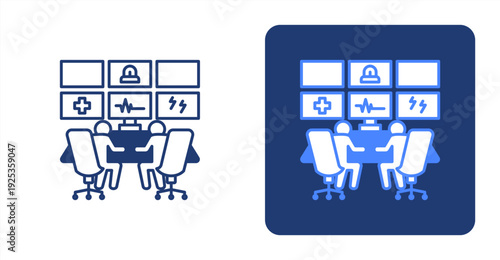 Command Center icon, with contrast background.