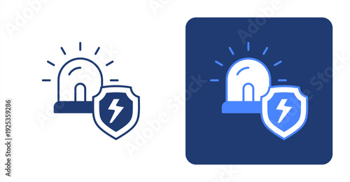 Emergency Response icon, with contrast background.