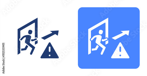 Risk Assessment icon, with contrast background.
