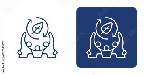 Disaster Recovery icon, with contrast background.