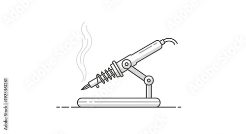 Soldering Iron on Stand.