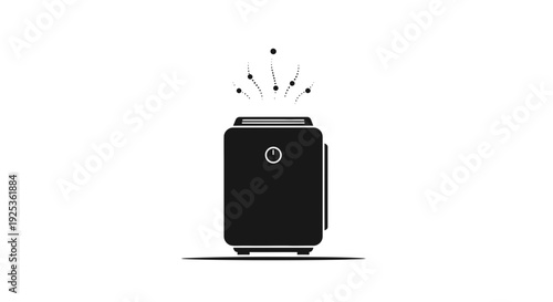 Air Purifier Icon, Clean Air, Home Appliance, Vector Illustration