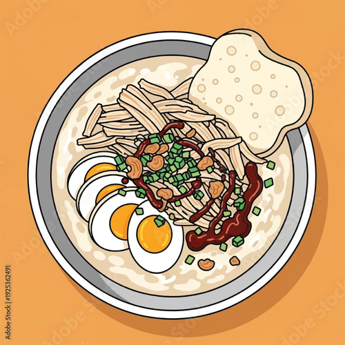 Fried eggs with bacon strips sandwich.