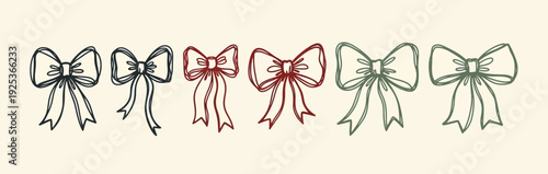 Minimalist line art food illustrations featuring fresh produce, prepared dishes, and ingredients with vibrant red accents