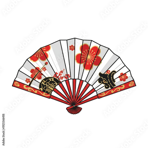 Traditional Japanese Hand Held Fan.
